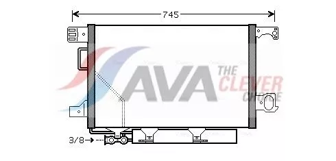 Condensor, airconditioning AVA QUALITY COOLING MSA5435D)