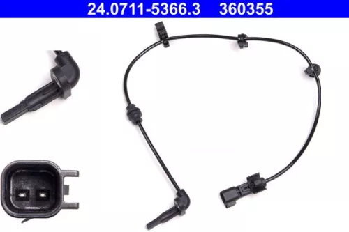 Sensor, wheel speed ATE 24.0711-5366.3)