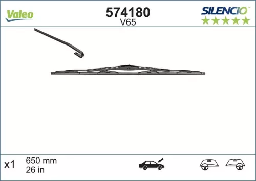 Wiper Blade VALEO 574180)