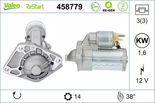 Starter VALEO 458779)