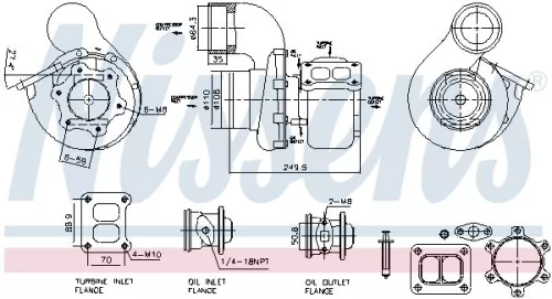 Oplader, opladen (supercharged/turbocharged) NISSENS 93618)