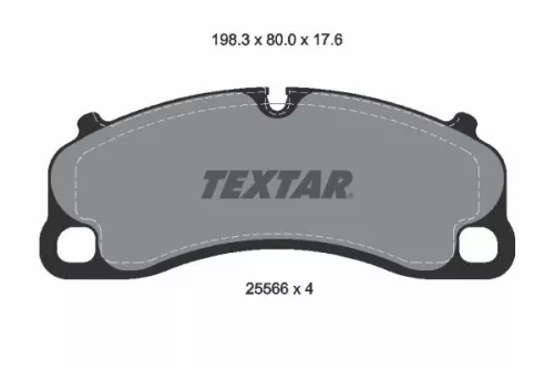 Remblokkenset, schijfrem TEXTAR 2556601)