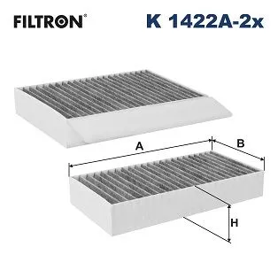 Filter, cabinelucht FILTRON K 1422A-2x)
