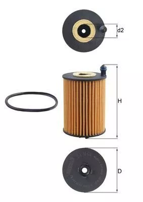 Oliefilter KNECHT OX 1266D)