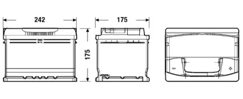 Starter Battery EXIDE EA612)