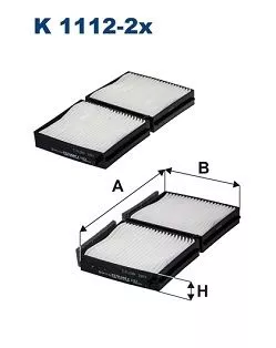 Filter, cabinelucht FILTRON K 1112-2x)