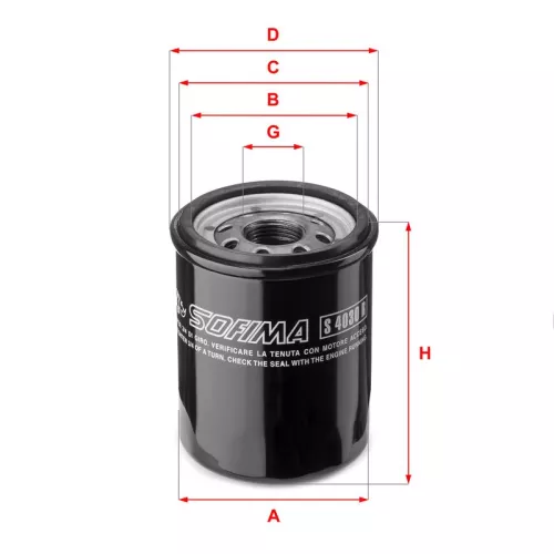 Oil Filter SOFIMA S 4030 R)