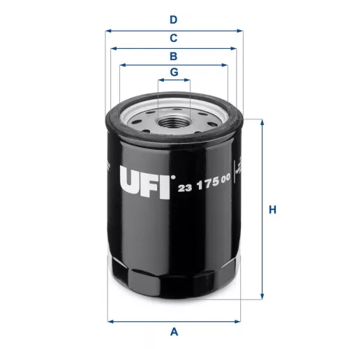 Oil Filter UFI 23.175.00)