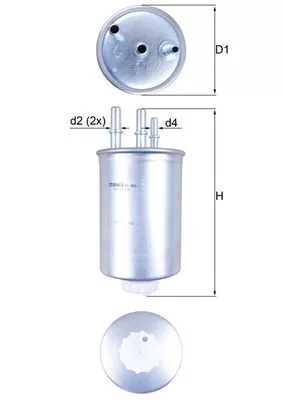 Fuel Filter KNECHT KL 505)