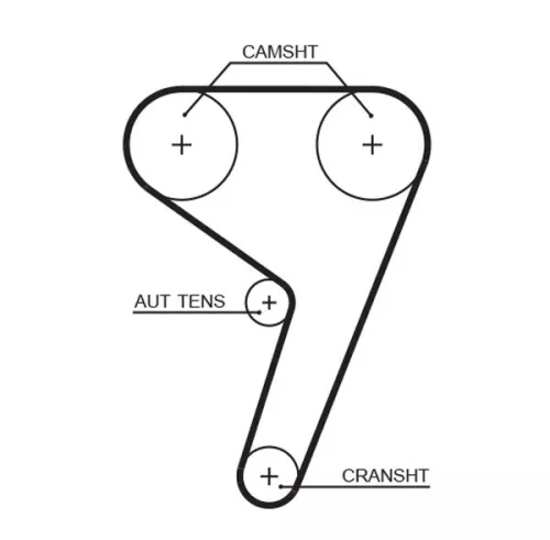 Timing Belt GATES 5433XS)