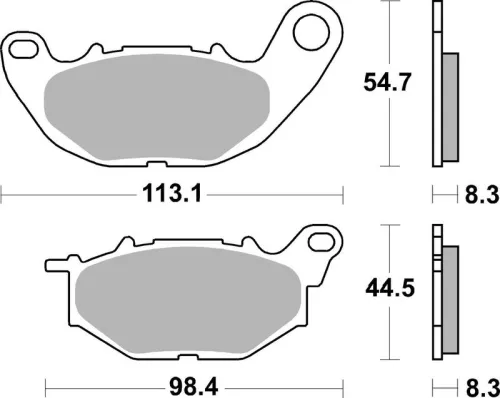 Remblokkenset, schijfrem BREMBO 07YA52SA)
