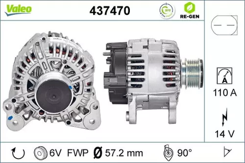 Alternator VALEO 437470)