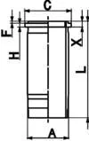 Cilindervoering KOLBENSCHMIDT 89899110)