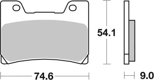 Remblokkenset, schijfrem BREMBO 07YA2409)