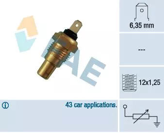Sensor, koelvloeistoftemperatuur FAE 31650)