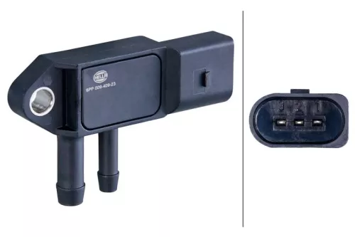 Sensor, exhaust pressure HELLA 6PP 009 409-231)