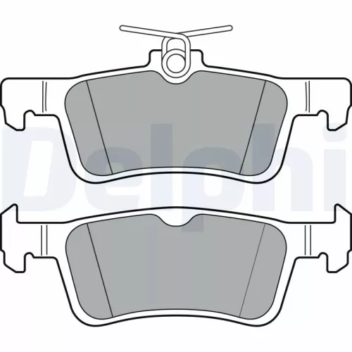 Brake Pad Set, disc brake DELPHI LP3369)