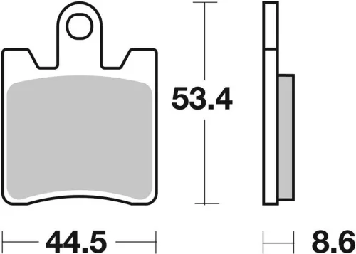 Remblokkenset, schijfrem BREMBO 07YA09SA)