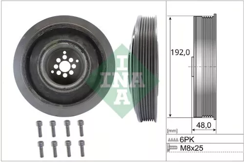 Belt Pulley Set, crankshaft Schaeffler INA 544 0102 20)