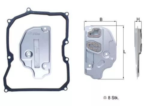 Hydraulic Filter, automatic transmission KNECHT HX 150KIT)