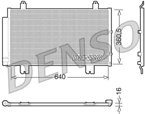 Condensor, airconditioning DENSO DCN51005)