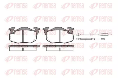 Brake Pad Set, disc brake KAWE 0192 34)