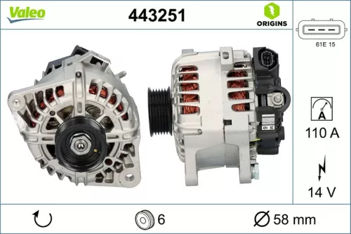 Dynamo VALEO 443251)
