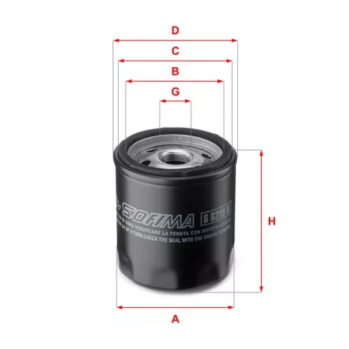 Oil Filter SOFIMA S 6210 R)