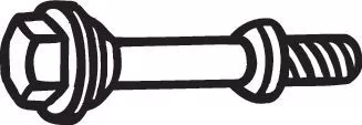 Bolt, exhaust system BOSAL 258-942)