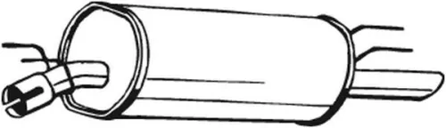 Achterdemper BOSAL 185-097)