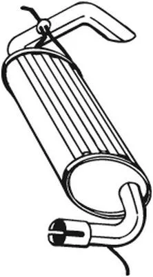 Achterdemper BOSAL 211-393)