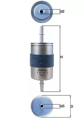 Brandstoffilter KNECHT KL 1055)