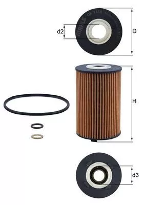 Oil Filter KNECHT OX 1158D)