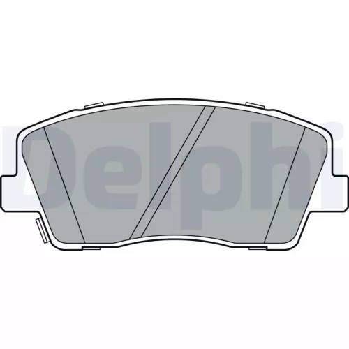 Brake Pad Set, disc brake DELPHI LP3376)