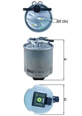 Fuel Filter KNECHT KL 440/39)