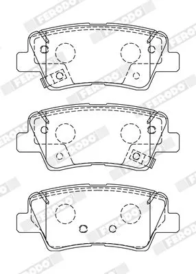 Brake Pad Set, disc brake FERODO FDB5041)