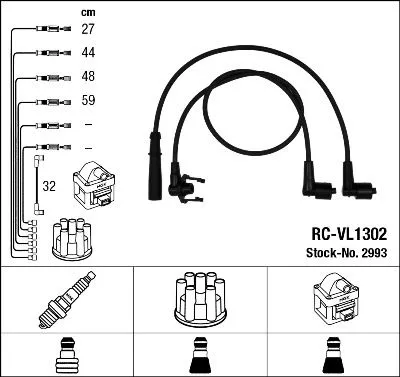 Ontstekingskabelset NGK 2993)