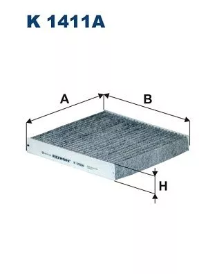 Filter, cabinelucht FILTRON K 1411A)