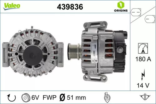 Alternator VALEO 439836)