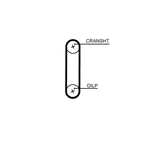 Timing Belt GATES T357HOB)