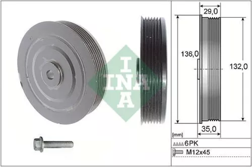 Riempoelieset, krukas Schaeffler INA 544 0009 20)