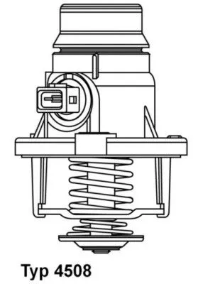 Thermostaat, koelvloeistof BorgWarner (Wahler) 4508.101D)
