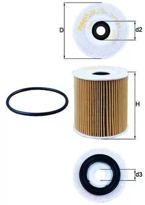 Oil Filter KNECHT OX 175D)