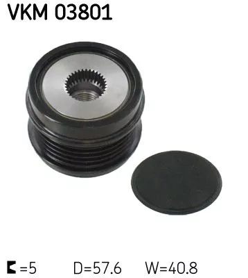 Vrijloopkoppeling van de dynamo SKF VKM 03801)