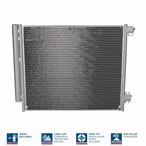 Condenser, air conditioning NISSENS 940546)