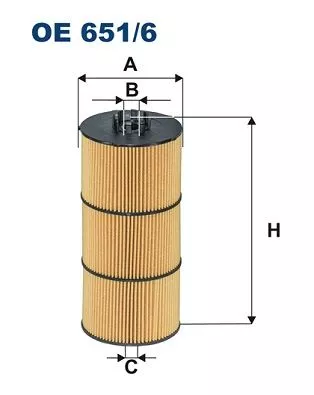 Oliefilter FILTRON OE 651/6)