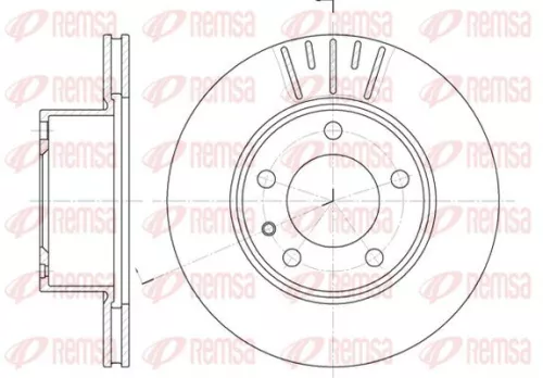 Remschijf KAWE 6317 10)