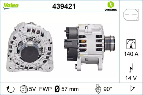 Alternator VALEO 439421)
