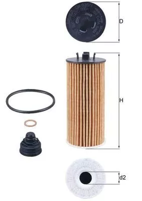 Oliefilter KNECHT OX 815/1D)