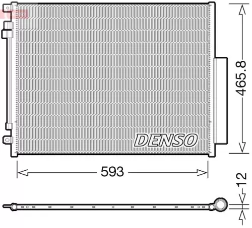 Condensor, airconditioning DENSO DCN01005)